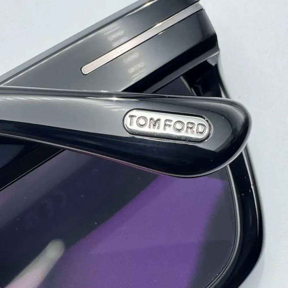 Tom Ford Sunglasses Alberto TF1077-N 01D Black Browline Polarized Gray Lens 55mm